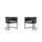 Manhattan Comfort Cosmopolitan Dining Chair in Pebble and Black, PK2 2-DC044-PE - alternate 1